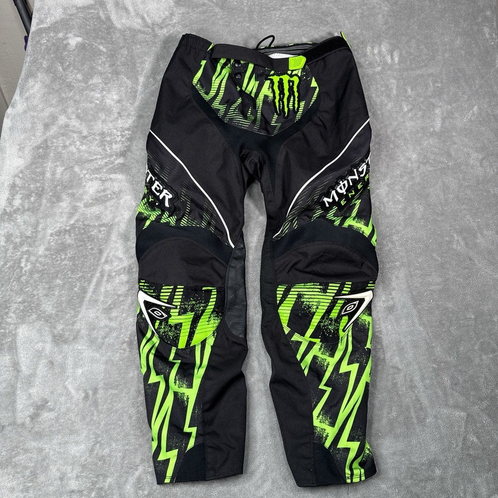 O'Neal MX Monster Energy Pants Motocross Racing Men Size 36 Nylon Ricky Dietrich